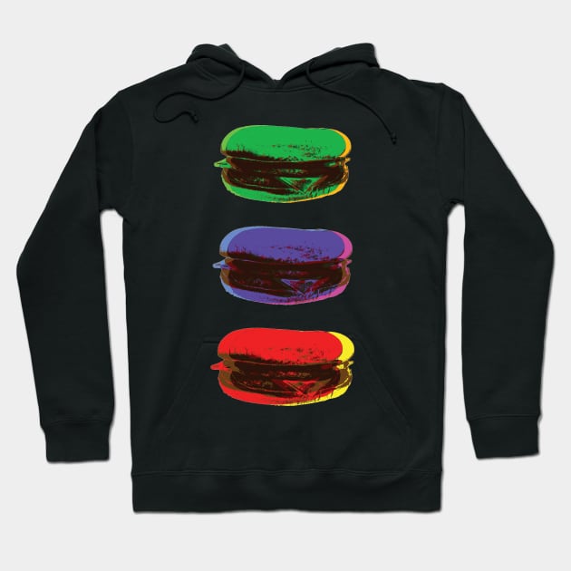 Trashy Pop Art Burger Pop Art Hoodie by DANPUBLIC